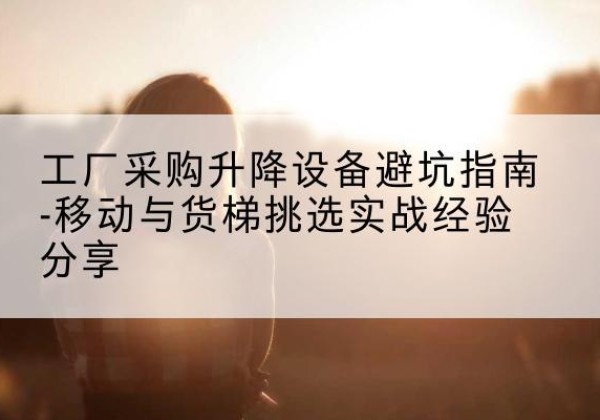 阿里移动式升降机怎么选-工厂采购升降设备避坑指南-移动与货梯挑选实战经验分享